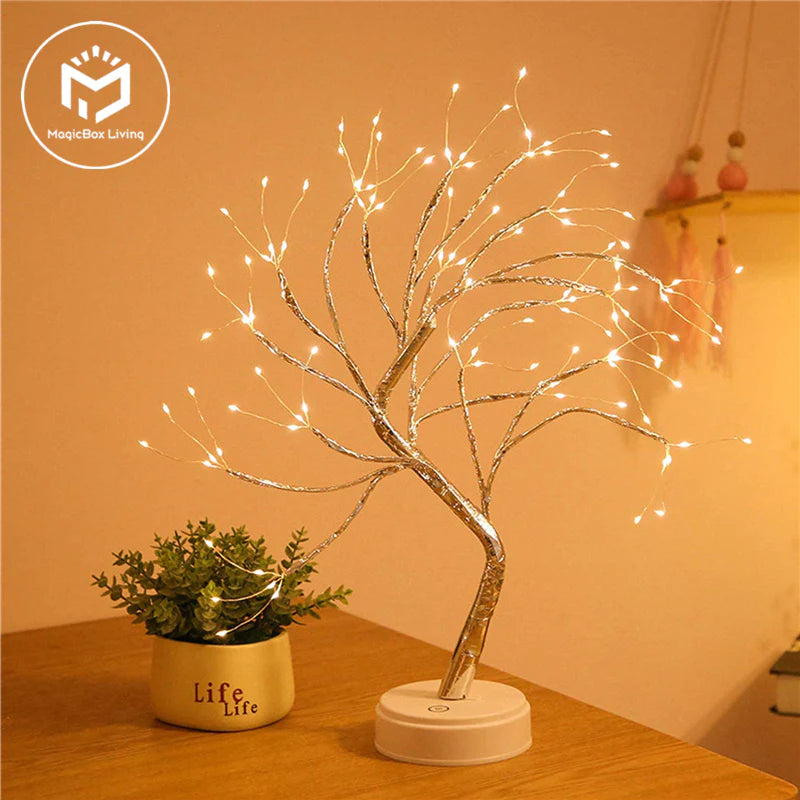 "Mini Christmas Tree Fairy Lights - Perfect Holiday Home Decor for Kids Bedrooms"