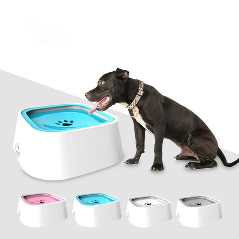 "Magical Floating Dog Bowl: Because Wet Mouths Are So Last Season! Cat-Proof, Slow-Flow, Anti-Overflow, and Holds Enough Water to Bathe a Poodle!"