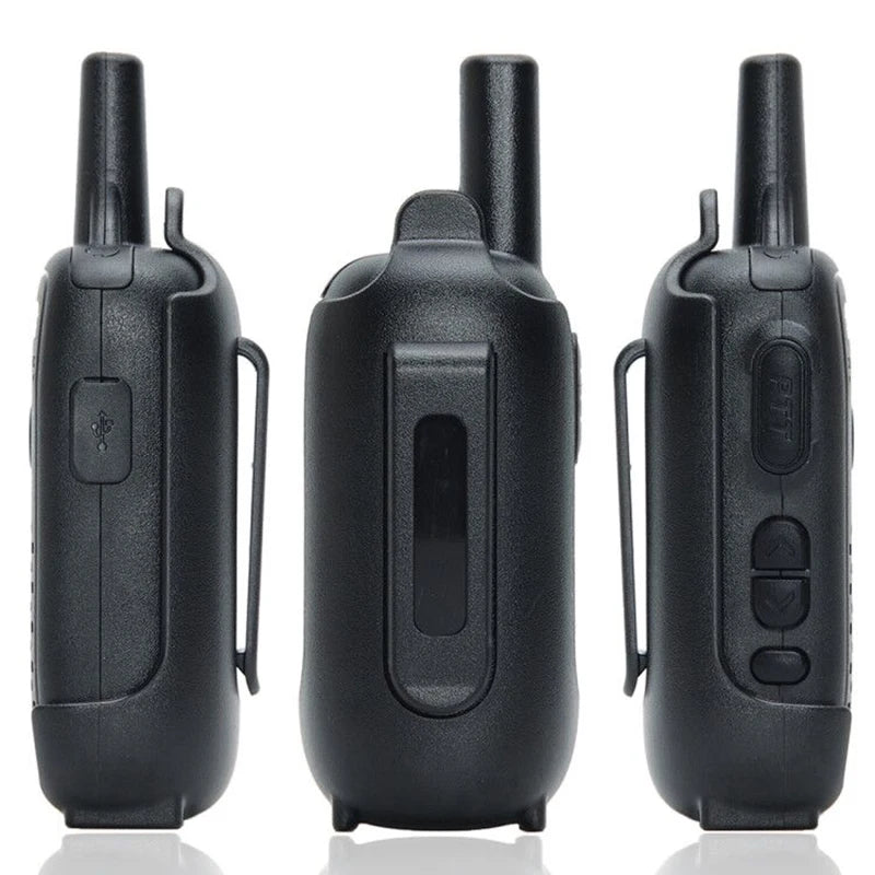 2PCS  AR-Q2 Mini Walkie Talkie Professional Handy VOX USB Charge UHF 400-470 Mhz Two Way Radio Comunicador