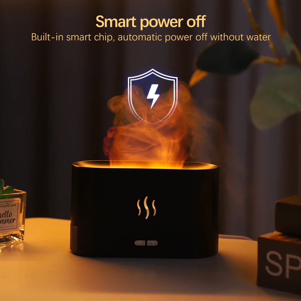 Flame Fire Aromatherapy Humidifier: Tranquilize Your Home with Aromatic Essences