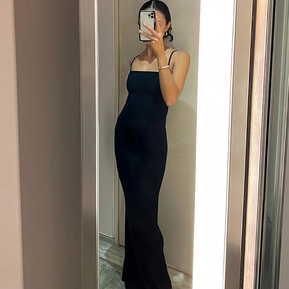 "Sexy Sleeveless Backless Maxi Dress - Summer Lounge Chic for Women"