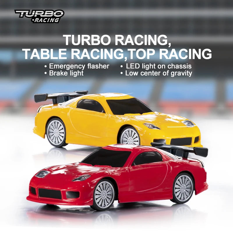 Turbo Racing 1:76 RC Sports Car C71 Limited Edition & Classic Edition with 3 Colors Mini Full Proportional RTR Kit Car Toys