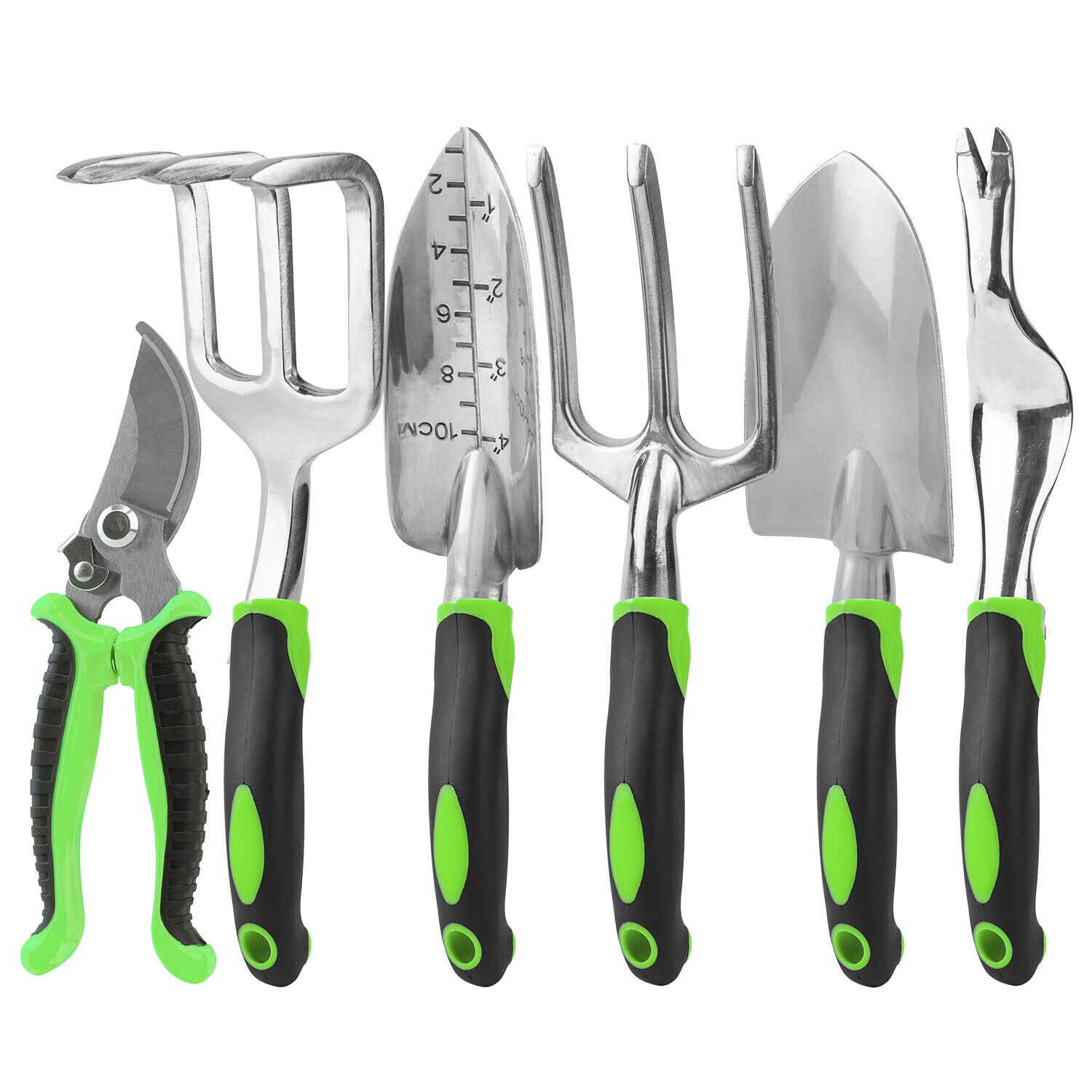 "Complete Garden Tool Set with Bag - Includes Trowel, Secateurs, Fork, and Knee Pad"