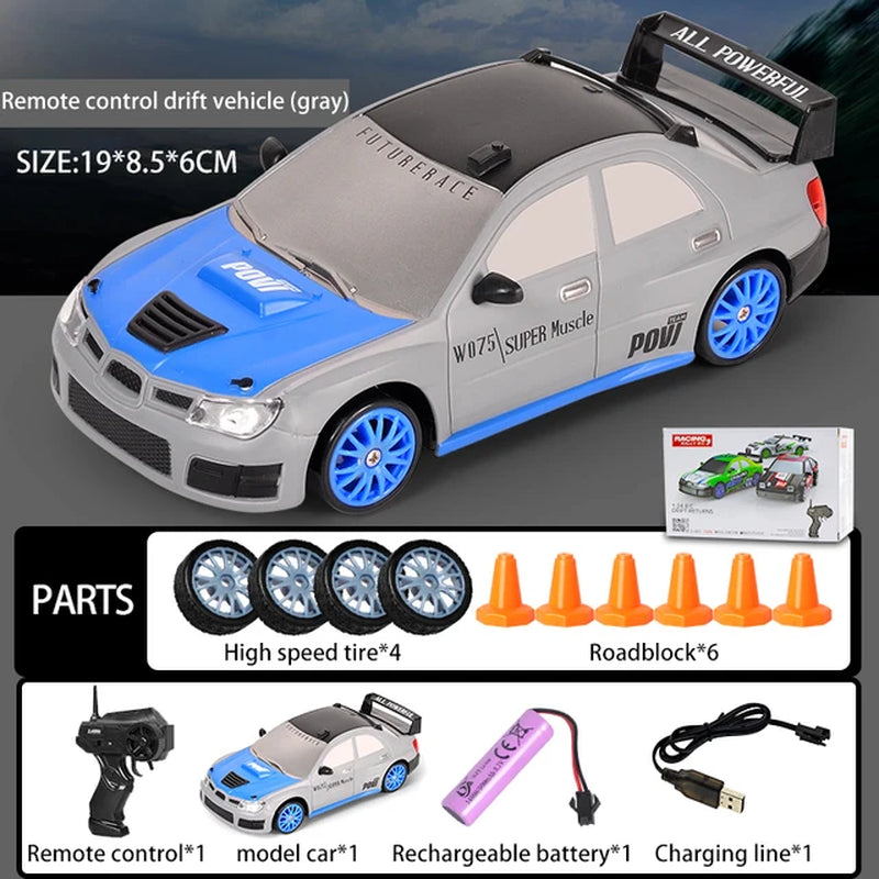 2.4G Drift Rc Cars 4WD RC Drift Car Toy Remote Control GTR Model AE86 Vehicle Car RC Racing Car Toys for Boys Children'S Gift