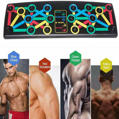 "Ultimate 14-in-1 Foldable Push Up Board for Total Body Fitness Workout"