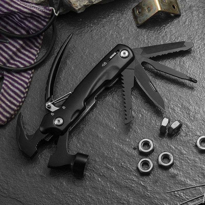 "Ultimate 12-In-1 Multi-Tool Hammer: Perfect Gift for Outdoor Enthusiasts!"