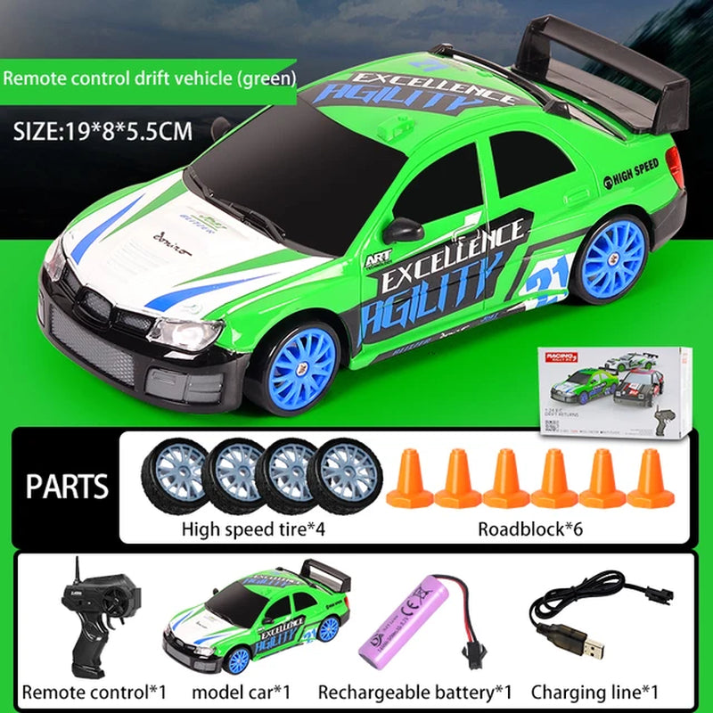 2.4G Drift Rc Cars 4WD RC Drift Car Toy Remote Control GTR Model AE86 Vehicle Car RC Racing Car Toys for Boys Children'S Gift