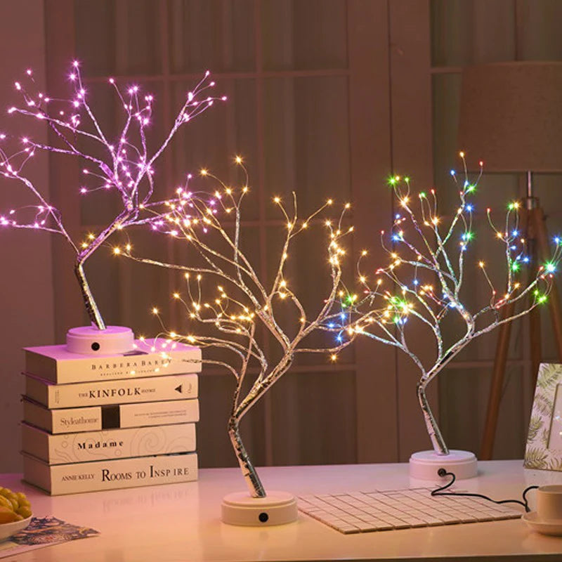 "Mini Christmas Tree Fairy Lights - Perfect Holiday Home Decor for Kids Bedrooms"