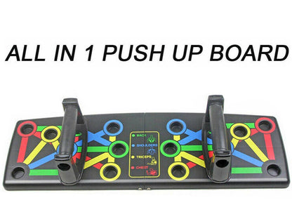 "Ultimate 14-in-1 Foldable Push Up Board for Total Body Fitness Workout"