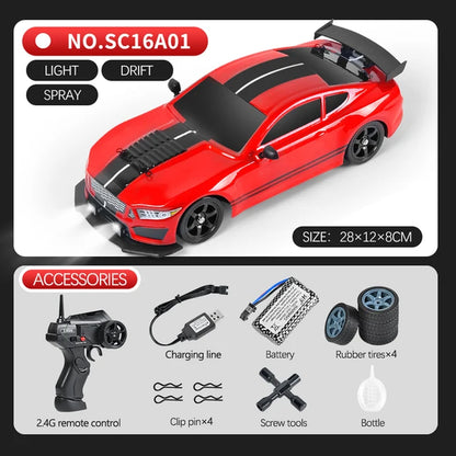 2.4G Drift Rc Cars 4WD RC Drift Car Toy Remote Control GTR Model AE86 Vehicle Car RC Racing Car Toys for Boys Children'S Gift