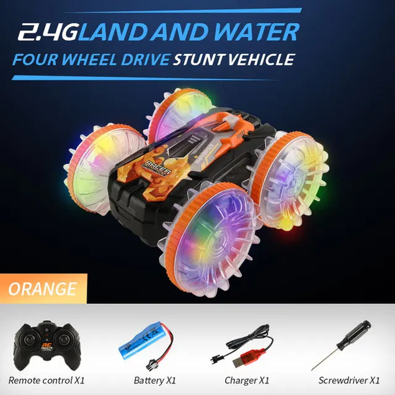 Amphibious RC Car Remote Control Stunt Car Vehicle Double-Sided Flip Driving Drift Rc Cars Outdoor Toys for Boys Children'S Gift